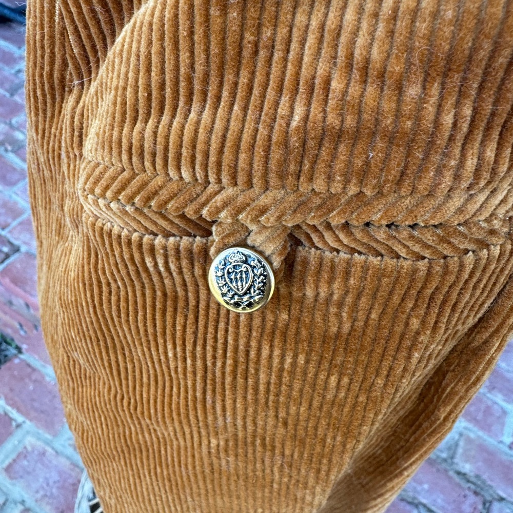 Vintage 1960s Women's Corduroy Double-Breasted Dress - Picture 2 of 13